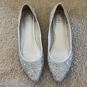 DB Studio Pearl and Crystal Flats